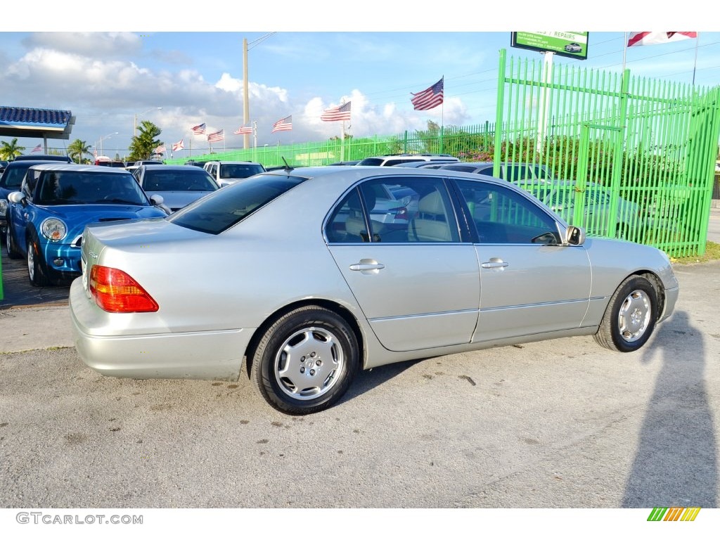 2002 LS 430 - Millennium Silver Metallic / Ecru Beige photo #38