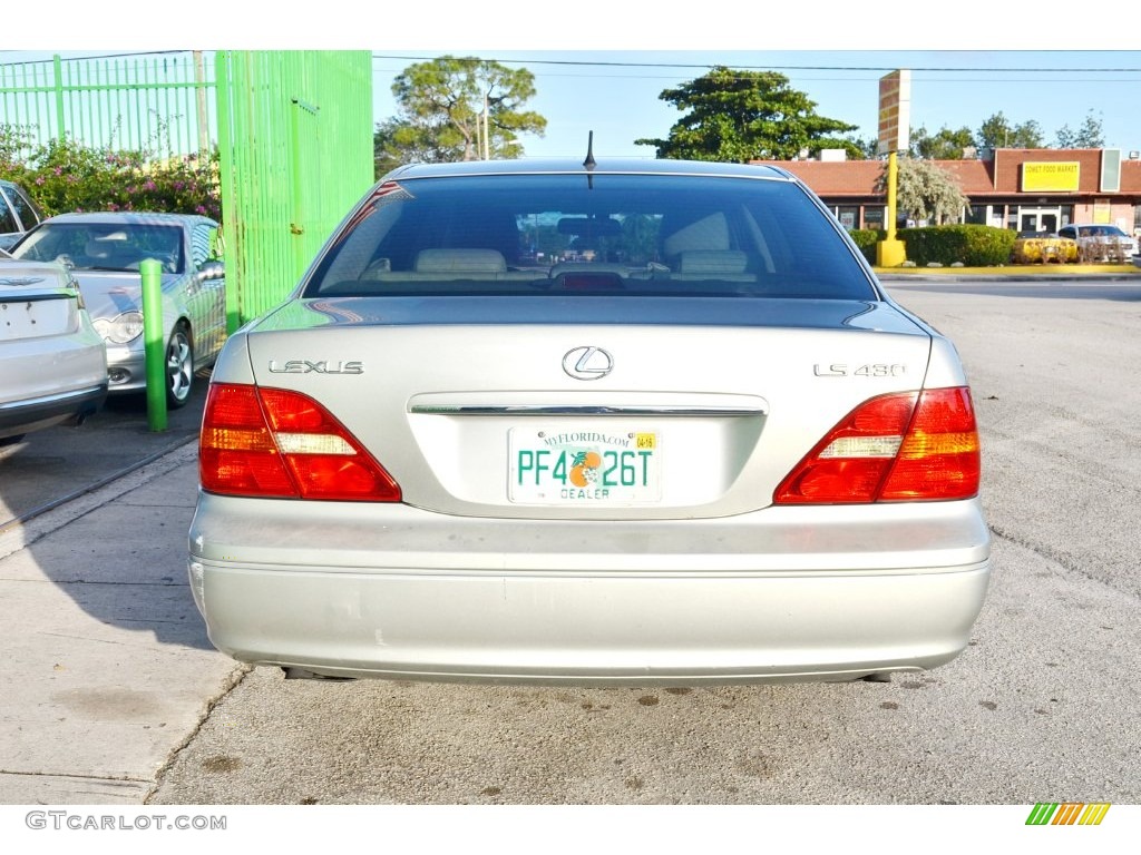 2002 LS 430 - Millennium Silver Metallic / Ecru Beige photo #40