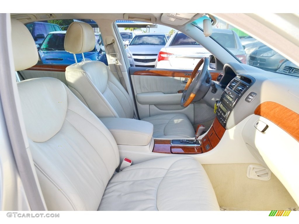 2002 LS 430 - Millennium Silver Metallic / Ecru Beige photo #43