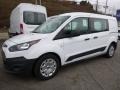Frozen White 2016 Ford Transit Connect XL Cargo Van Extended Exterior