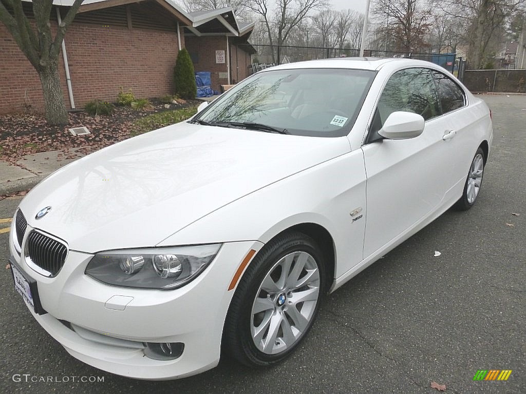 2013 3 Series 328i xDrive Coupe - Alpine White / Cream Beige photo #1