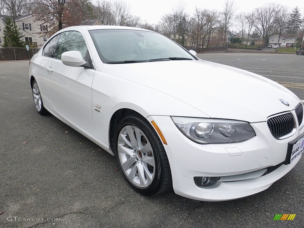 2013 3 Series 328i xDrive Coupe - Alpine White / Cream Beige photo #7