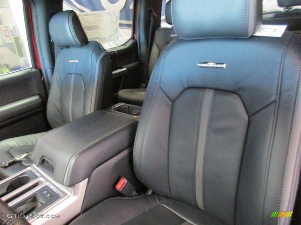 2016 Ford F150 Platinum SuperCrew 4x4 Front Seat Photo #109403131
