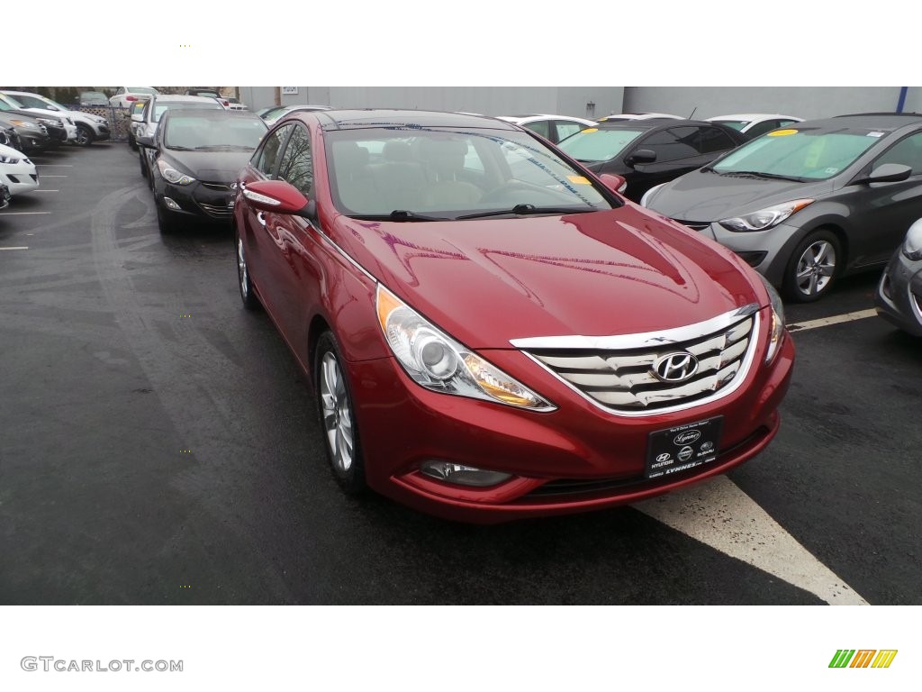 2013 Sonata Limited - Sparkling Ruby / Camel photo #1