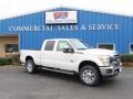 2016 White Platinum Metallic Ford F250 Super Duty Lariat Crew Cab 4x4  photo #1