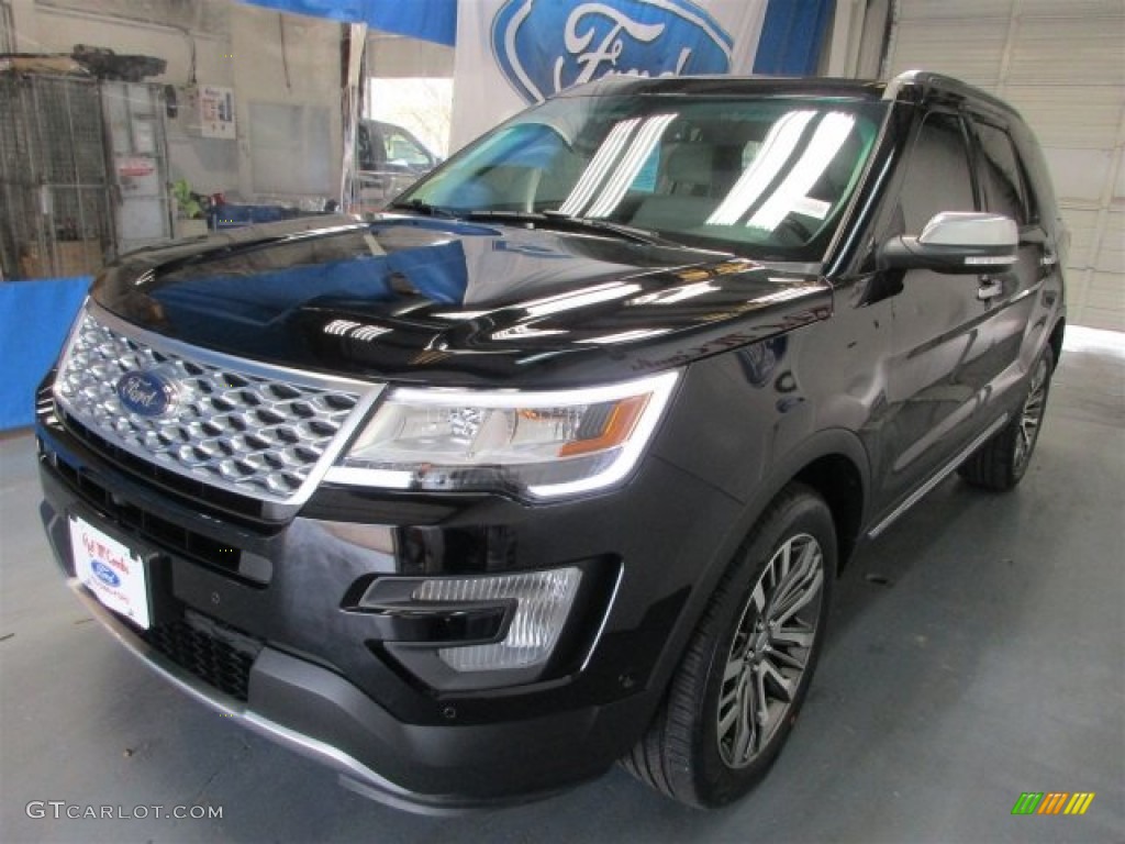 2016 Explorer Platinum 4WD - Shadow Black / Platinum Medium Soft Ceramic Nirvana Leather photo #3