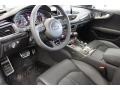 2014 Audi RS 7 Black Perforated Valcona Leather Interior Prime Interior Photo