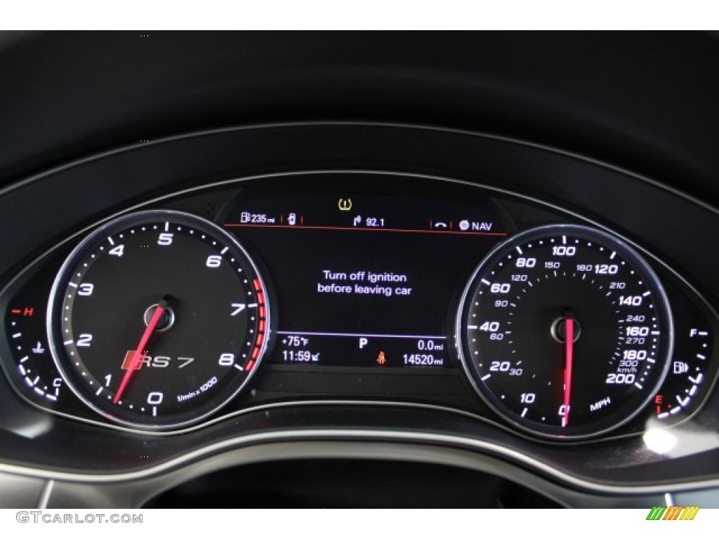 2014 Audi RS 7 4.0 TFSI quattro Gauges Photos