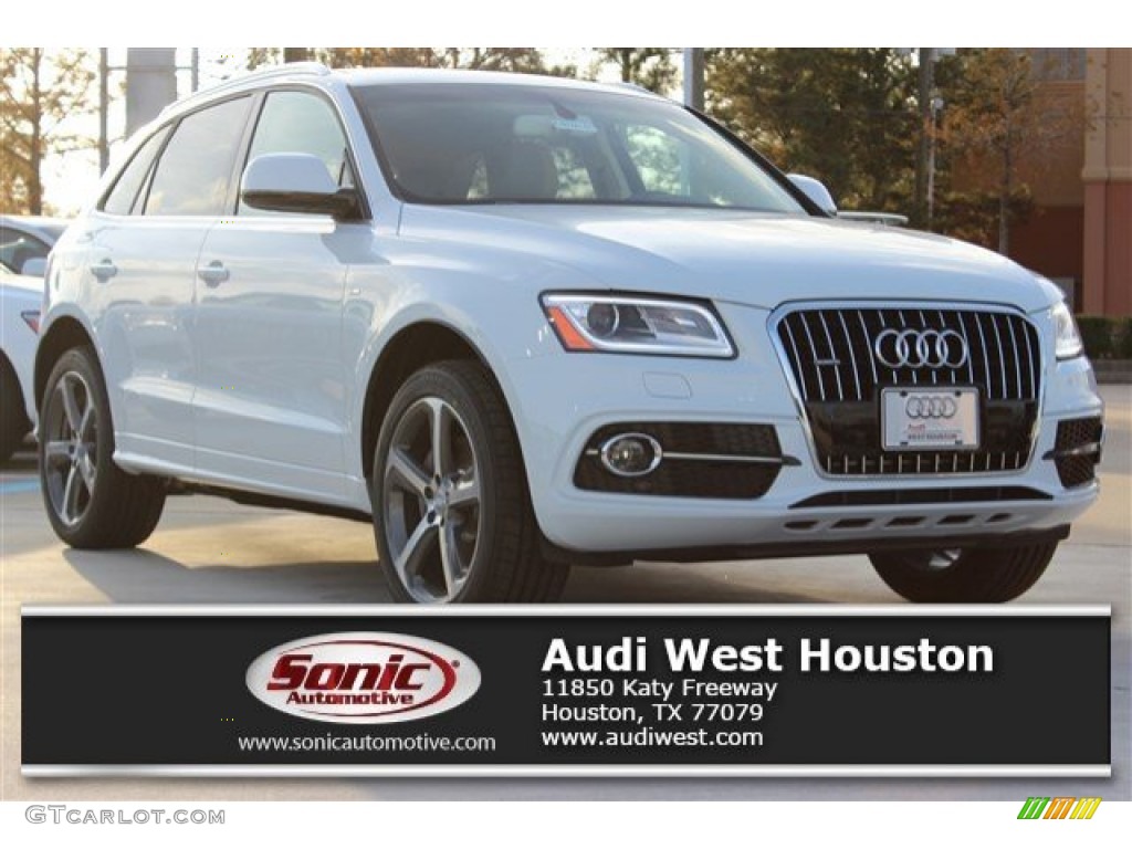 2016 Q5 3.0 TFSI Premium Plus quattro - Glacier White Metallic / Pistachio Beige photo #1