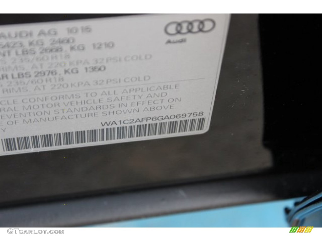 2016 Q5 2.0 TFSI Premium quattro - Brilliant Black / Black photo #39