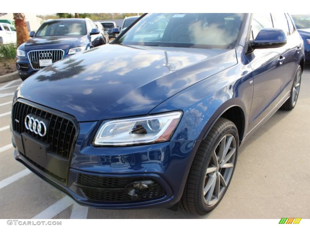 2016 Q5 3.0 TFSI Premium Plus quattro - Scuba Blue Metallic / Chestnut Brown photo #3