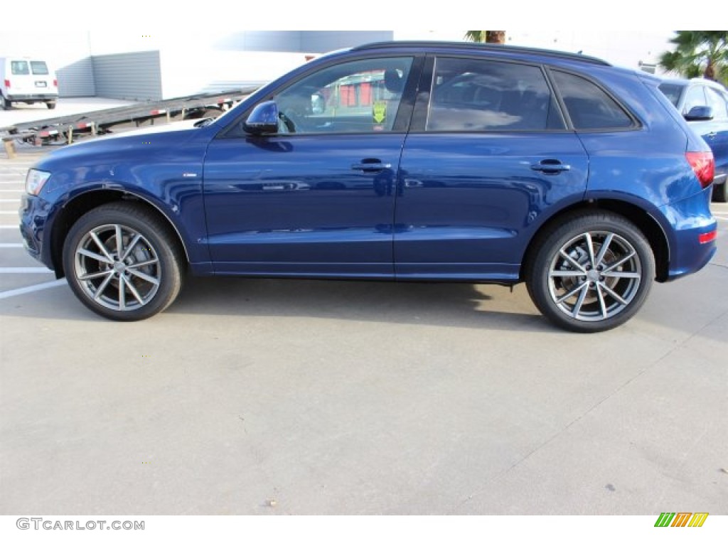 2016 Q5 3.0 TFSI Premium Plus quattro - Scuba Blue Metallic / Chestnut Brown photo #5