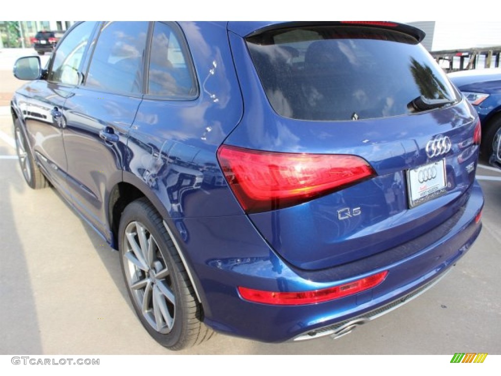 2016 Q5 3.0 TFSI Premium Plus quattro - Scuba Blue Metallic / Chestnut Brown photo #6