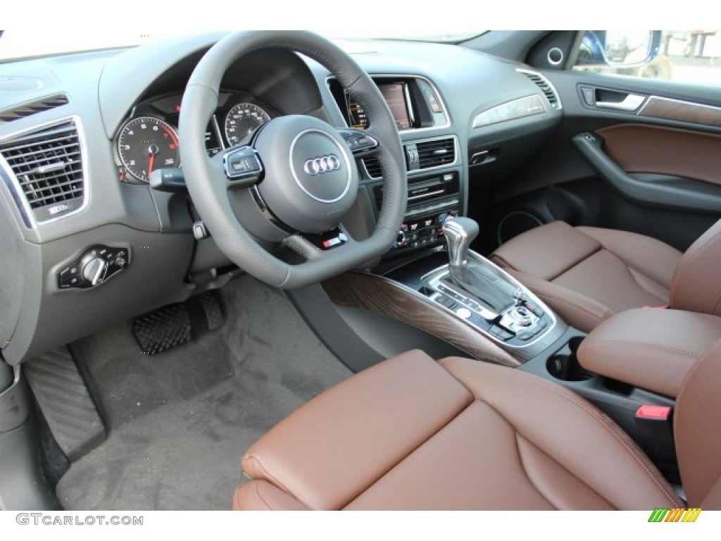 2016 Q5 3.0 TFSI Premium Plus quattro - Scuba Blue Metallic / Chestnut Brown photo #15