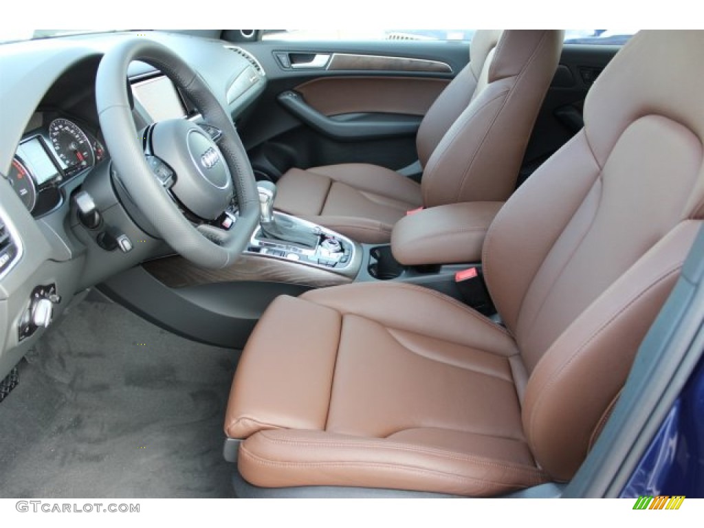 2016 Q5 3.0 TFSI Premium Plus quattro - Scuba Blue Metallic / Chestnut Brown photo #16