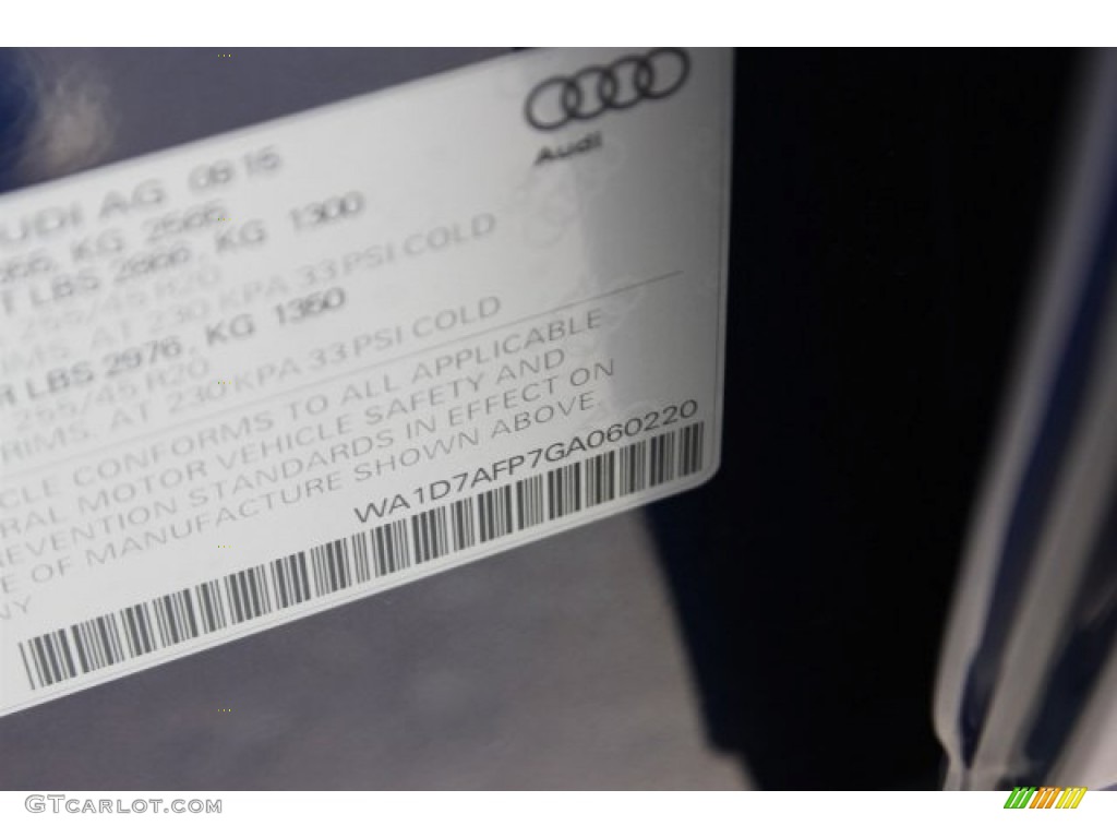 2016 Q5 3.0 TFSI Premium Plus quattro - Scuba Blue Metallic / Chestnut Brown photo #46