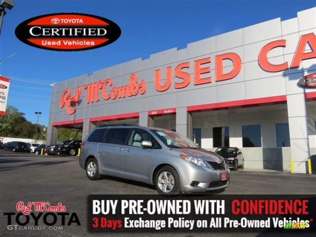 2014 Sienna LE - Silver Sky Metallic / Light Gray photo #1