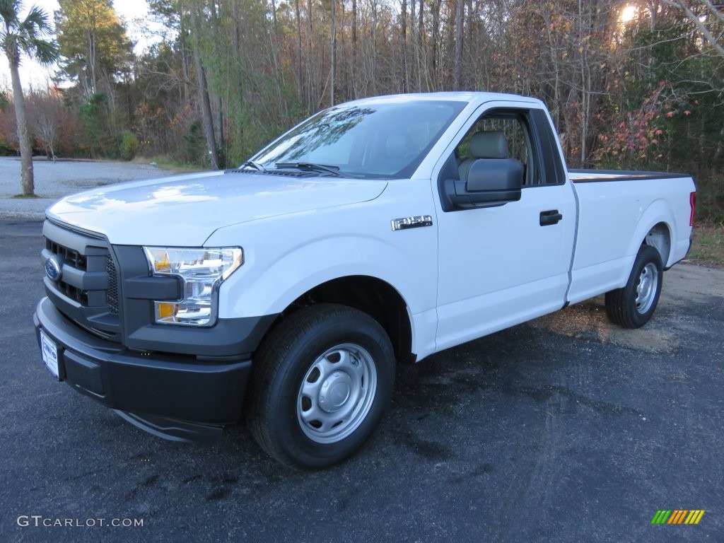 2015 F150 XL Regular Cab - Oxford White / Medium Earth Gray photo #10