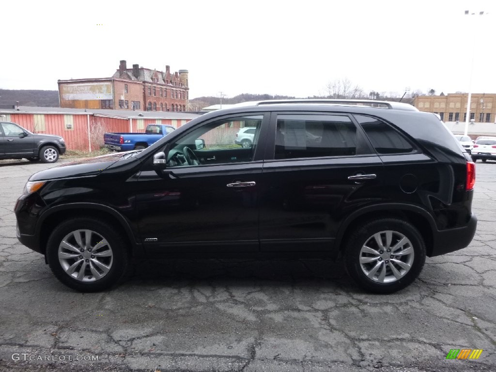 2011 Sorento LX V6 AWD - Ebony Black / Gray photo #6