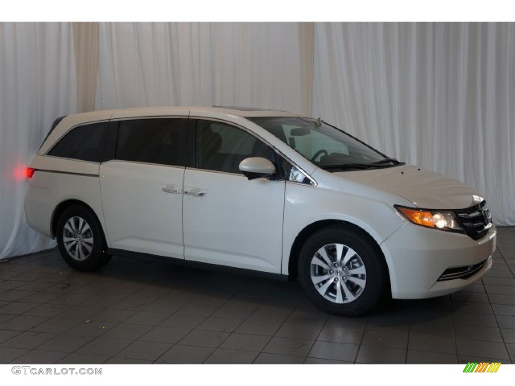 White Diamond Pearl 2016 Honda Odyssey EX-L Exterior Photo #109415553