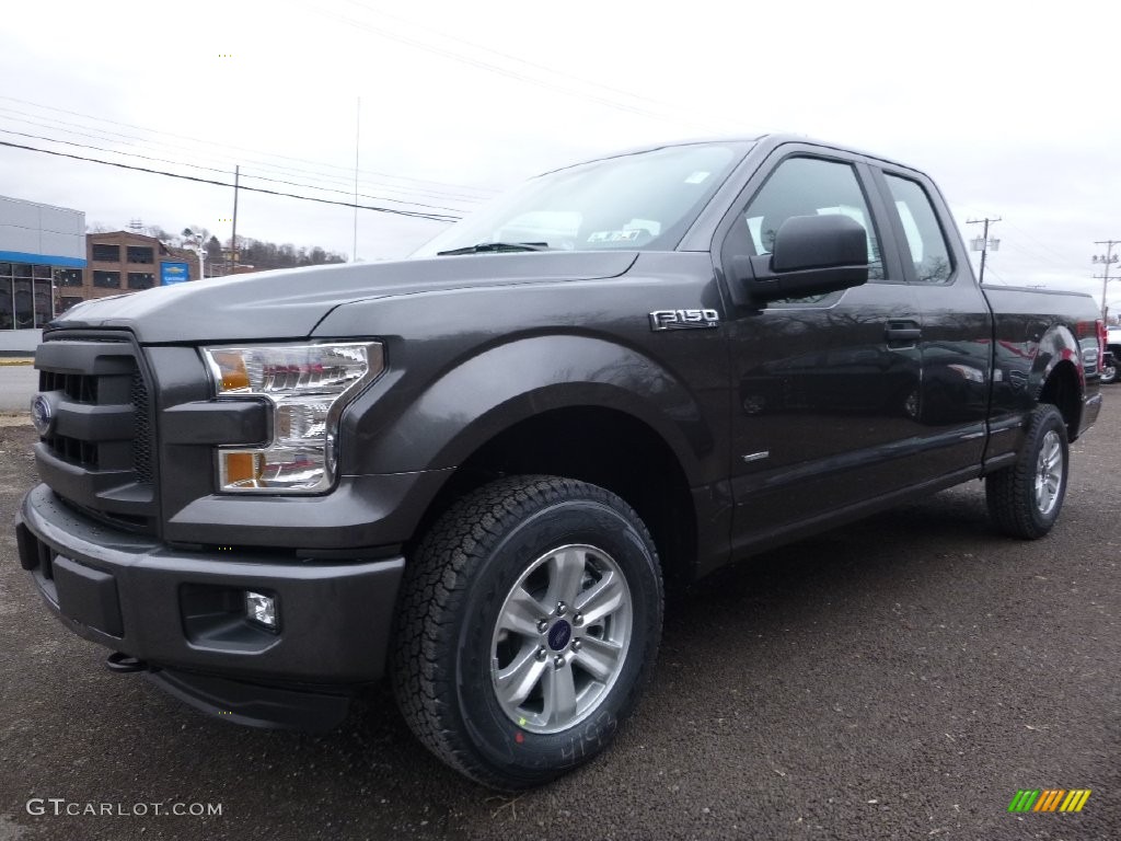 2016 F150 XL SuperCab 4x4 - Magnetic / Medium Earth Gray photo #8