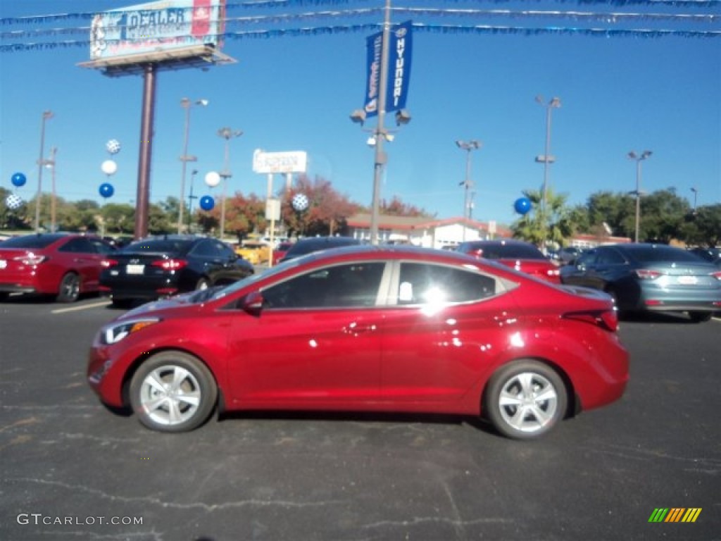 2016 Elantra Value Edition - Red / Beige photo #7