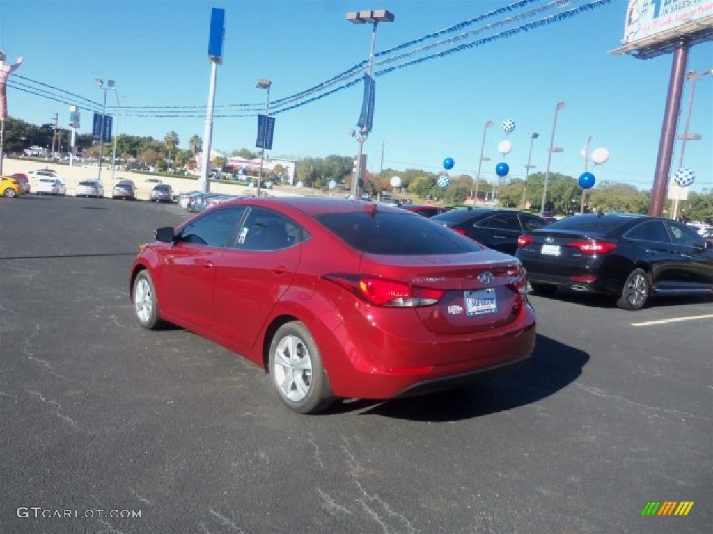 2016 Elantra Value Edition - Red / Beige photo #8