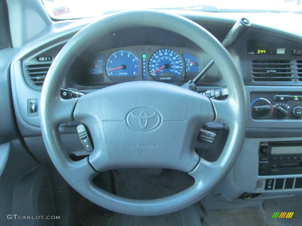 2003 Toyota Sienna LE Gray Steering Wheel Photo #109416672