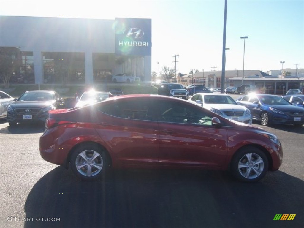 2016 Elantra Value Edition - Red / Beige photo #11