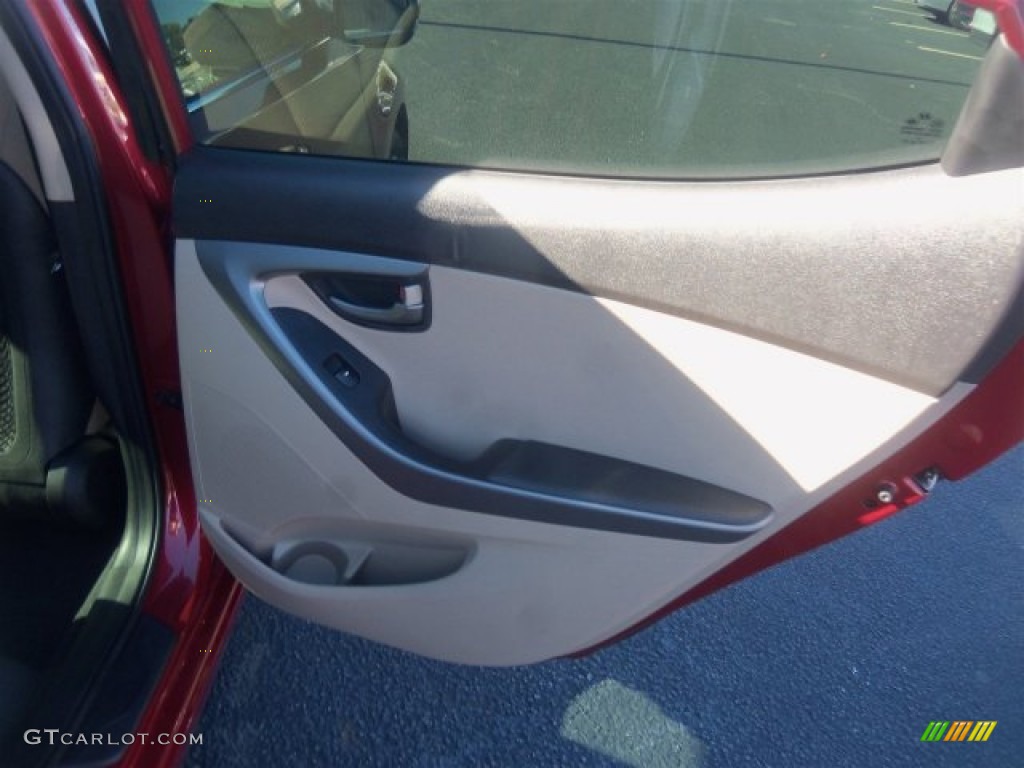 2016 Elantra Value Edition - Red / Beige photo #14