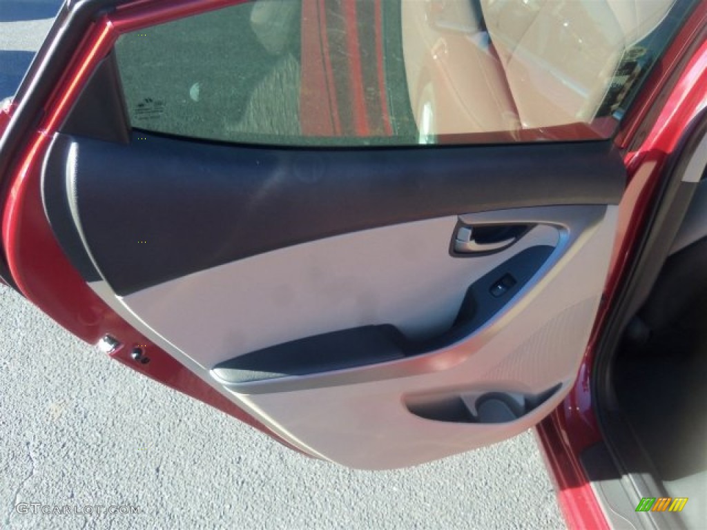 2016 Elantra Value Edition - Red / Beige photo #20