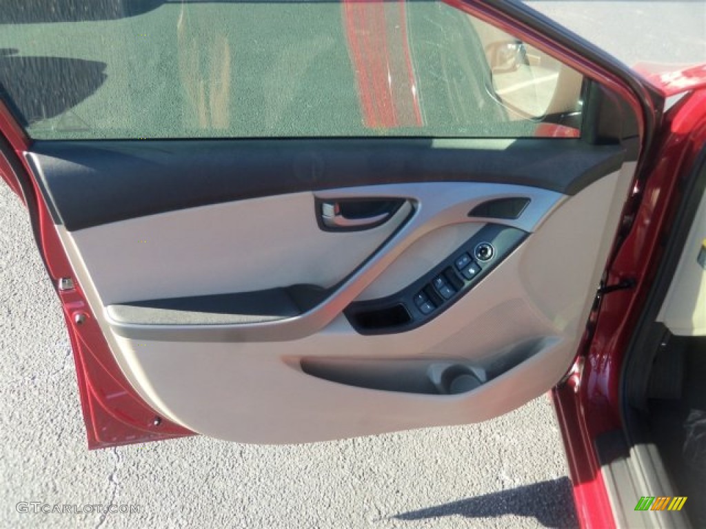 2016 Elantra Value Edition - Red / Beige photo #21