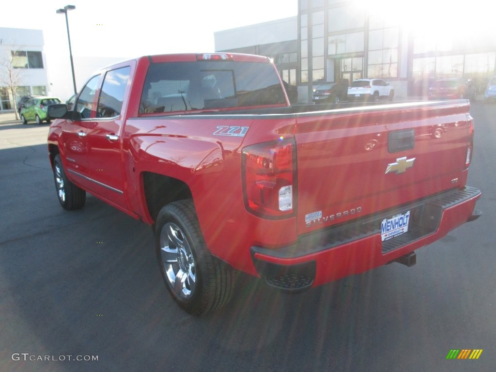 2016 Silverado 1500 LTZ Crew Cab 4x4 - Red Hot / Jet Black photo #4