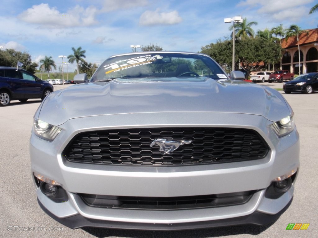 2015 Mustang V6 Convertible - Ingot Silver Metallic / Ebony photo #15