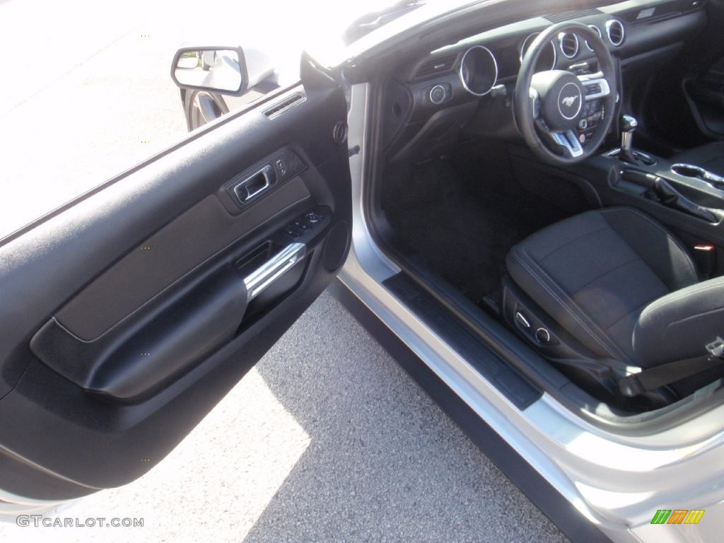 2015 Mustang V6 Convertible - Ingot Silver Metallic / Ebony photo #17