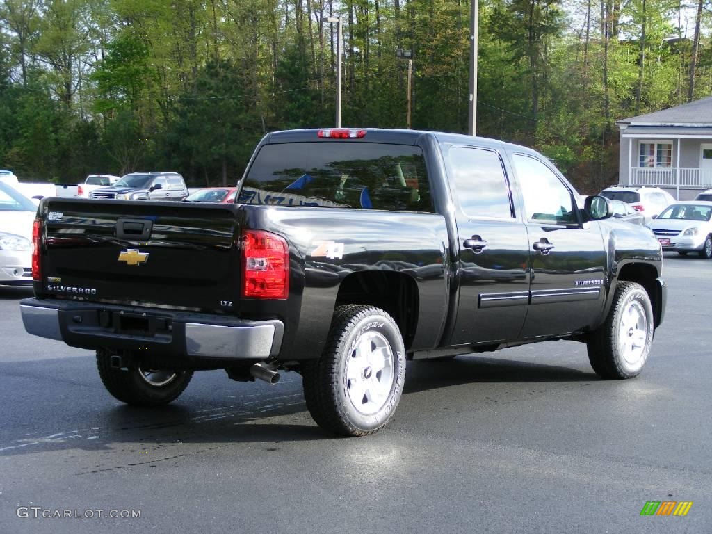 2009 Silverado 1500 LTZ Crew Cab 4x4 - Black / Light Titanium photo #4