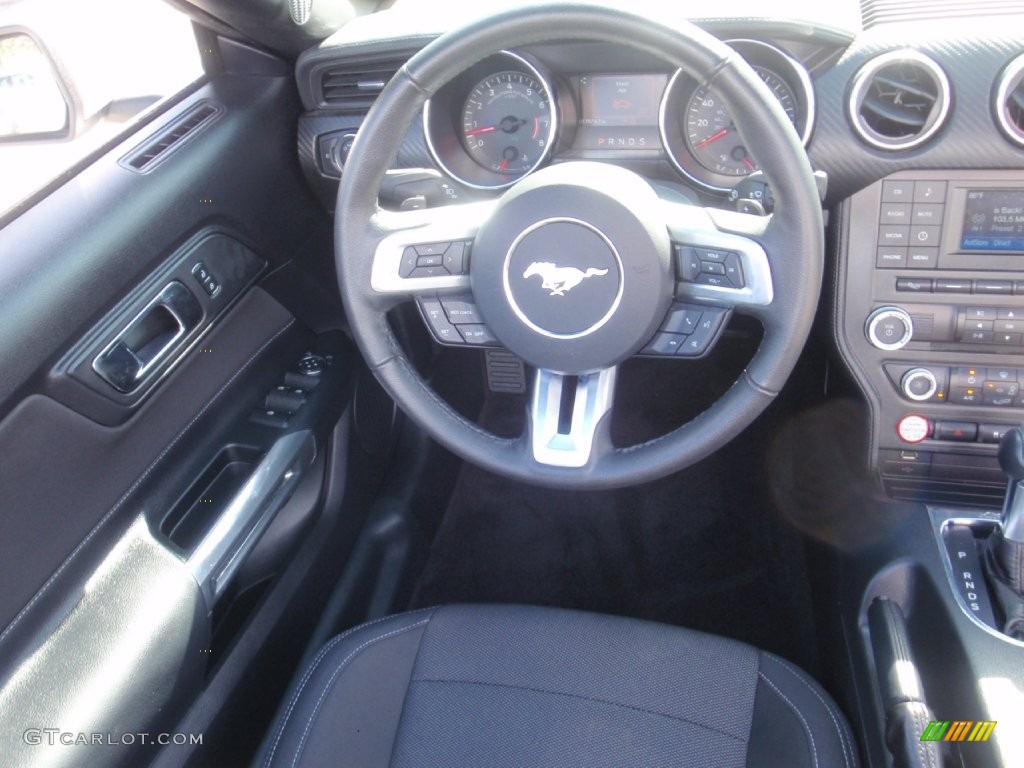 2015 Mustang V6 Convertible - Ingot Silver Metallic / Ebony photo #24