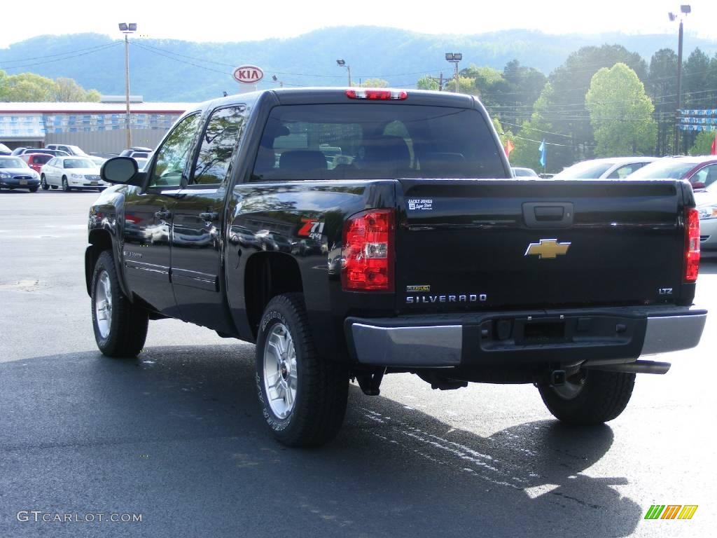 2009 Silverado 1500 LTZ Crew Cab 4x4 - Black / Light Titanium photo #10