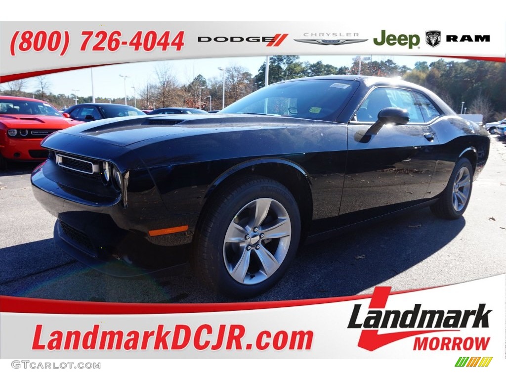 2015 Challenger SXT - Pitch Black / Black/Tungsten photo #1