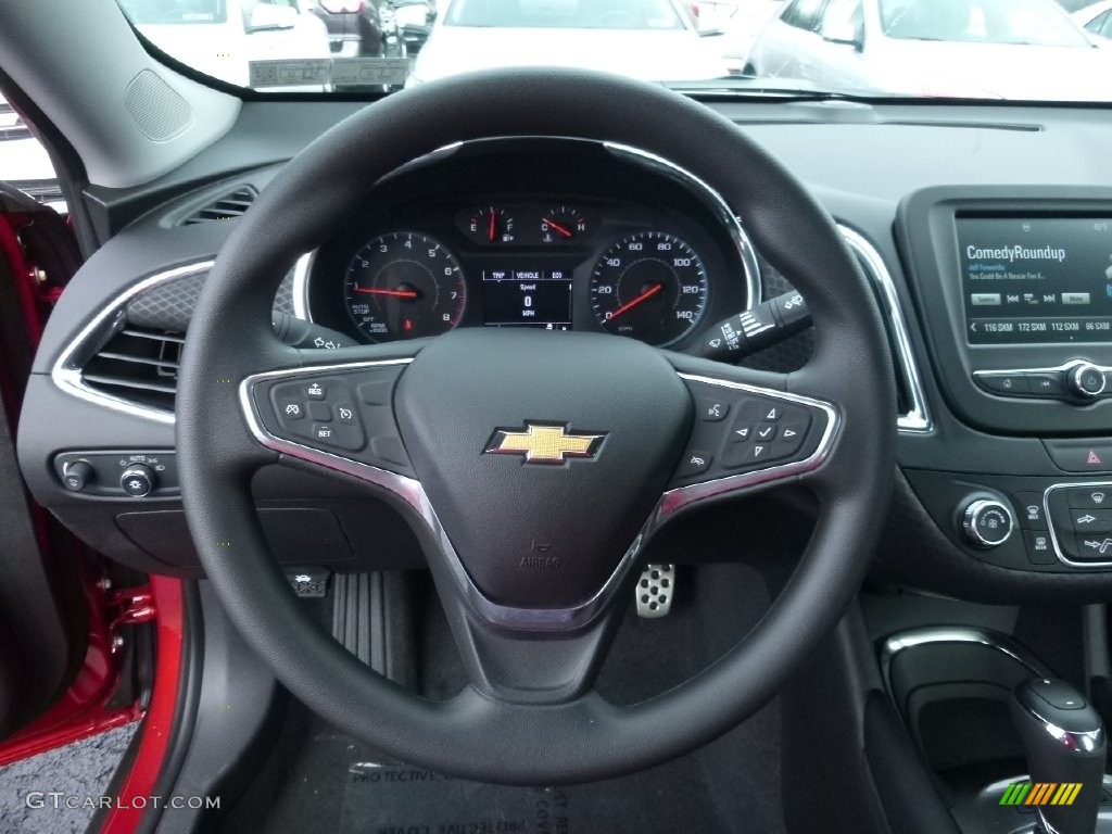 2016 Chevrolet Malibu LT Jet Black Steering Wheel Photo #109419516