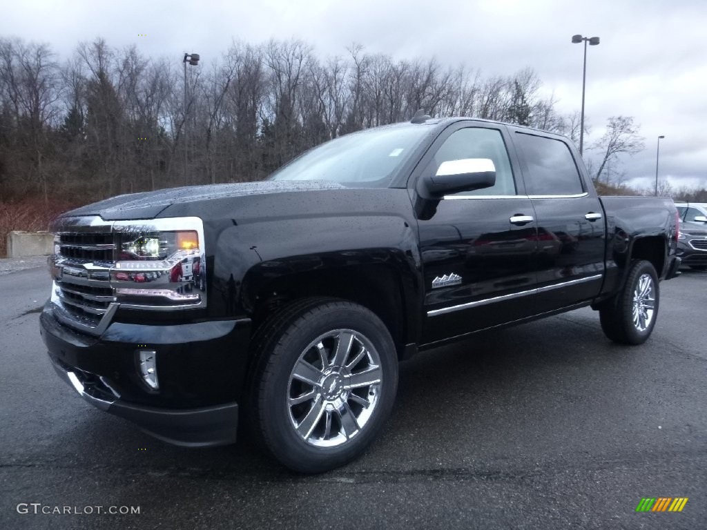 Black 2016 Chevrolet Silverado 1500 High Country Crew Cab 4x4 Exterior Photo #109419636