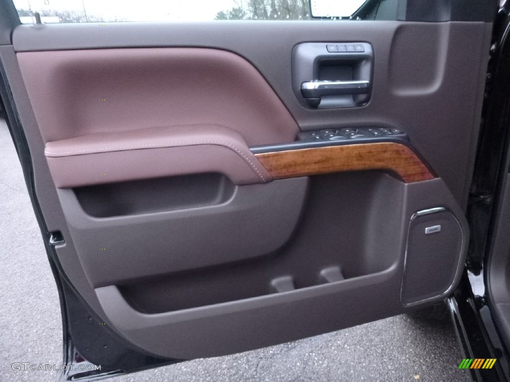 2016 Chevrolet Silverado 1500 High Country Crew Cab 4x4 High Country Saddle Door Panel Photo #109419896