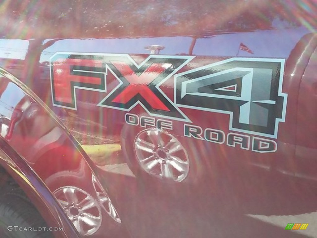 2015 F150 Lariat SuperCrew 4x4 - Ruby Red Metallic / Medium Light Camel photo #10