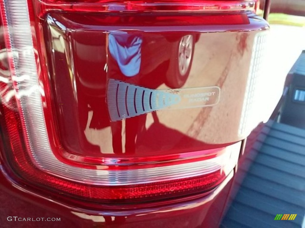 2015 F150 Lariat SuperCrew 4x4 - Ruby Red Metallic / Medium Light Camel photo #13