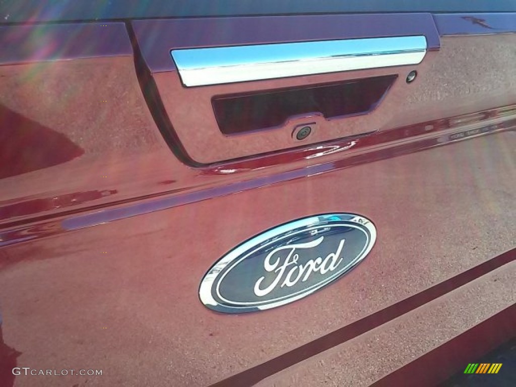 2015 F150 Lariat SuperCrew 4x4 - Ruby Red Metallic / Medium Light Camel photo #16