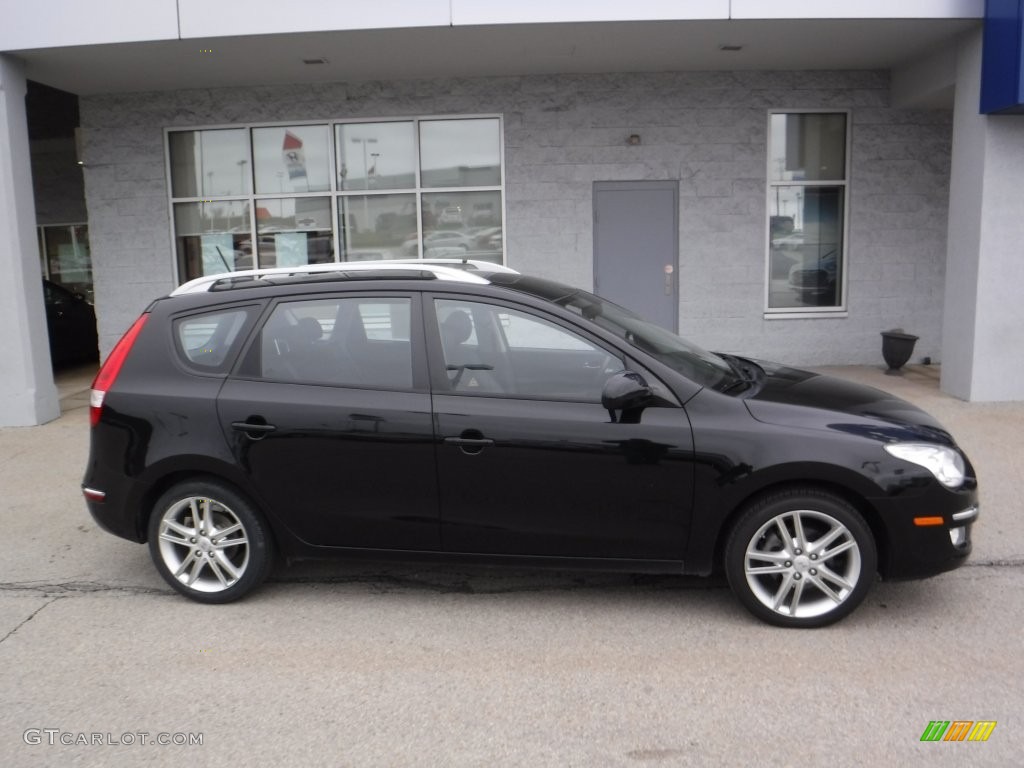 2012 Elantra SE Touring - Black Noir Pearl / Black photo #2