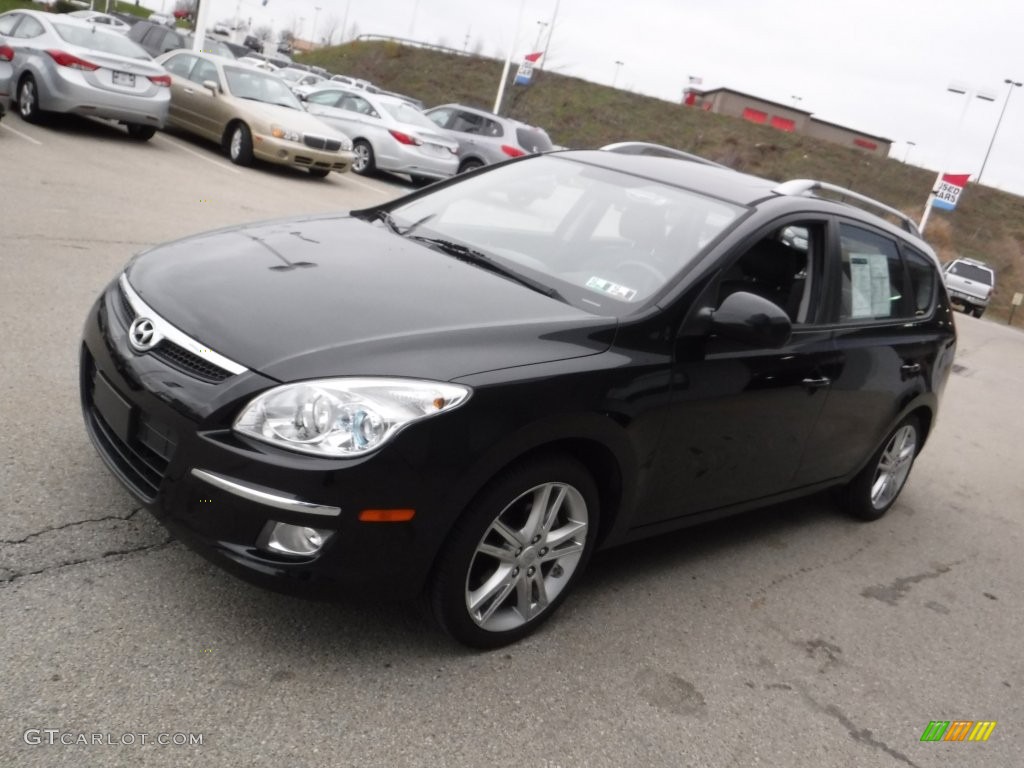 2012 Elantra SE Touring - Black Noir Pearl / Black photo #6