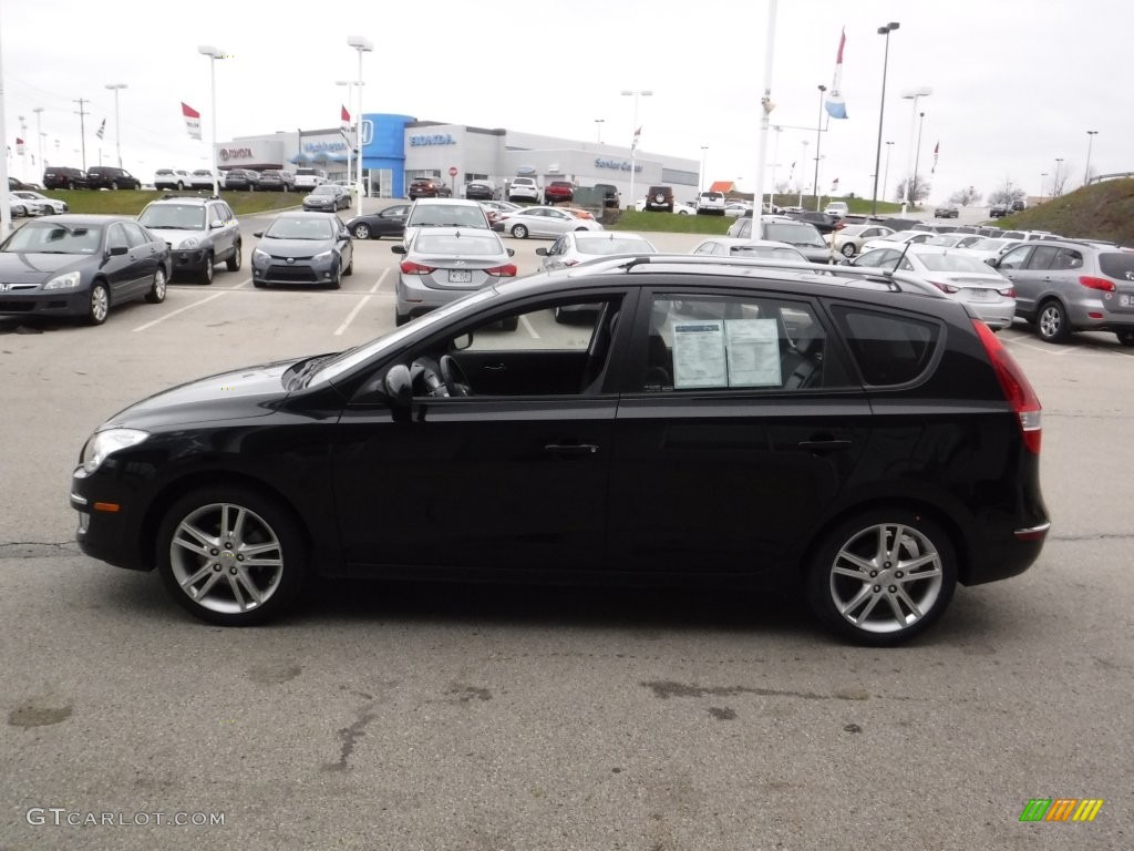 2012 Elantra SE Touring - Black Noir Pearl / Black photo #7