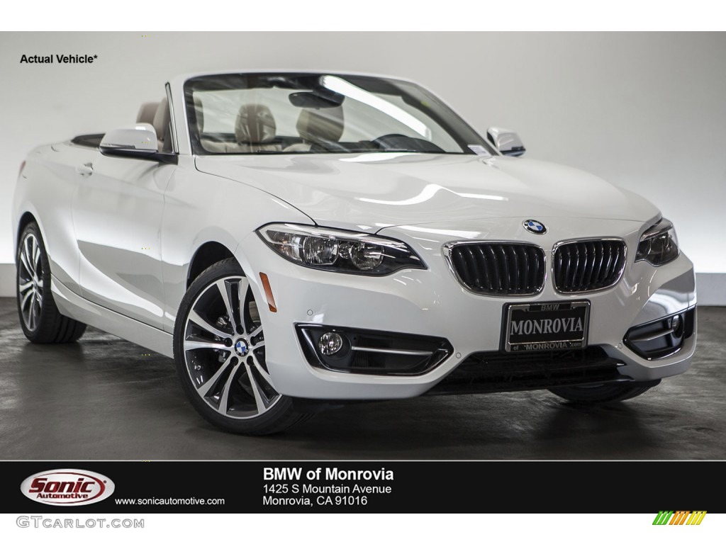 2016 2 Series 228i Convertible - Alpine White / Oyster photo #1
