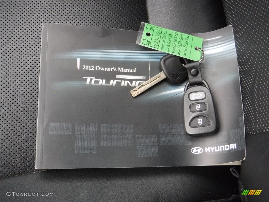 2012 Elantra SE Touring - Black Noir Pearl / Black photo #23